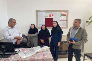 بازدید معاون بهداشتی و کارشناسان شبکه بهداشت و درمان نی ریز از درمانگاه و مرکز بهداشت قطرویه