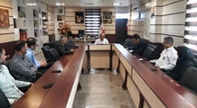 دیدار دکتر بابایی و جمعی از مسئولین شبکه بهداشت و درمان با فرماندار شهرستان نی ریز